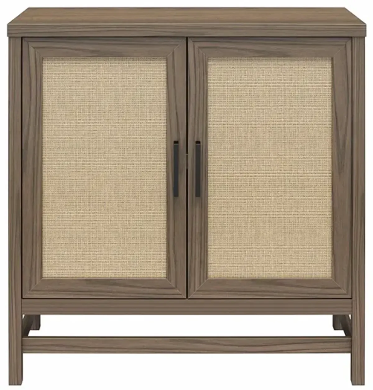 Lennon 2 Door Storage Cabinet with Faux Rattan