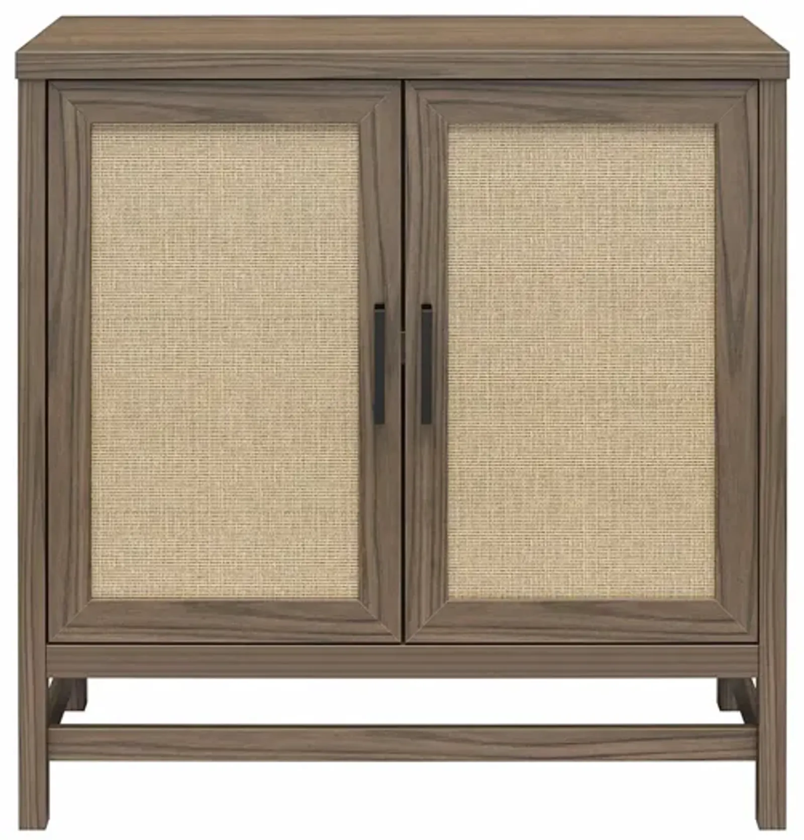 Lennon 2 Door Storage Cabinet with Faux Rattan