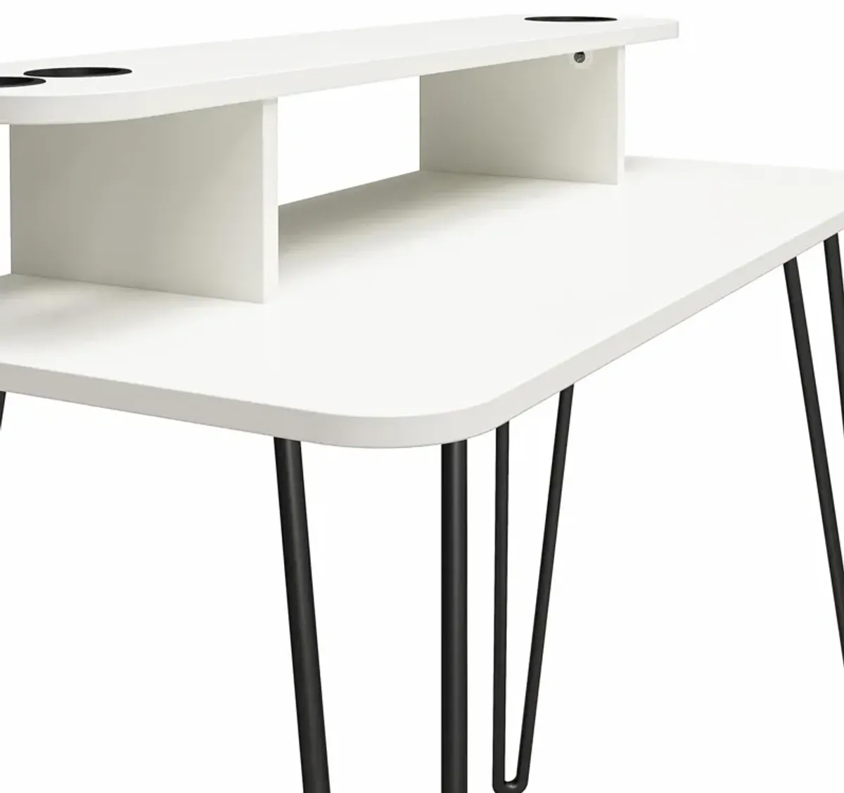 Kimberly At Home 2-Tier Vanity with Metal Hairpin Legs