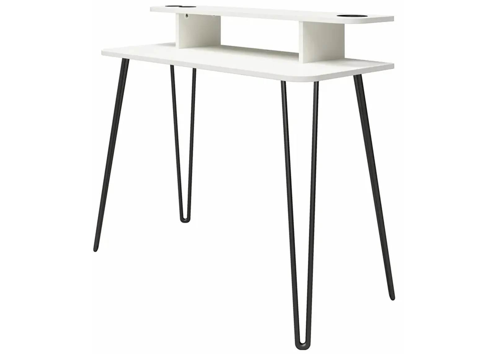 Kimberly At Home 2-Tier Vanity with Metal Hairpin Legs