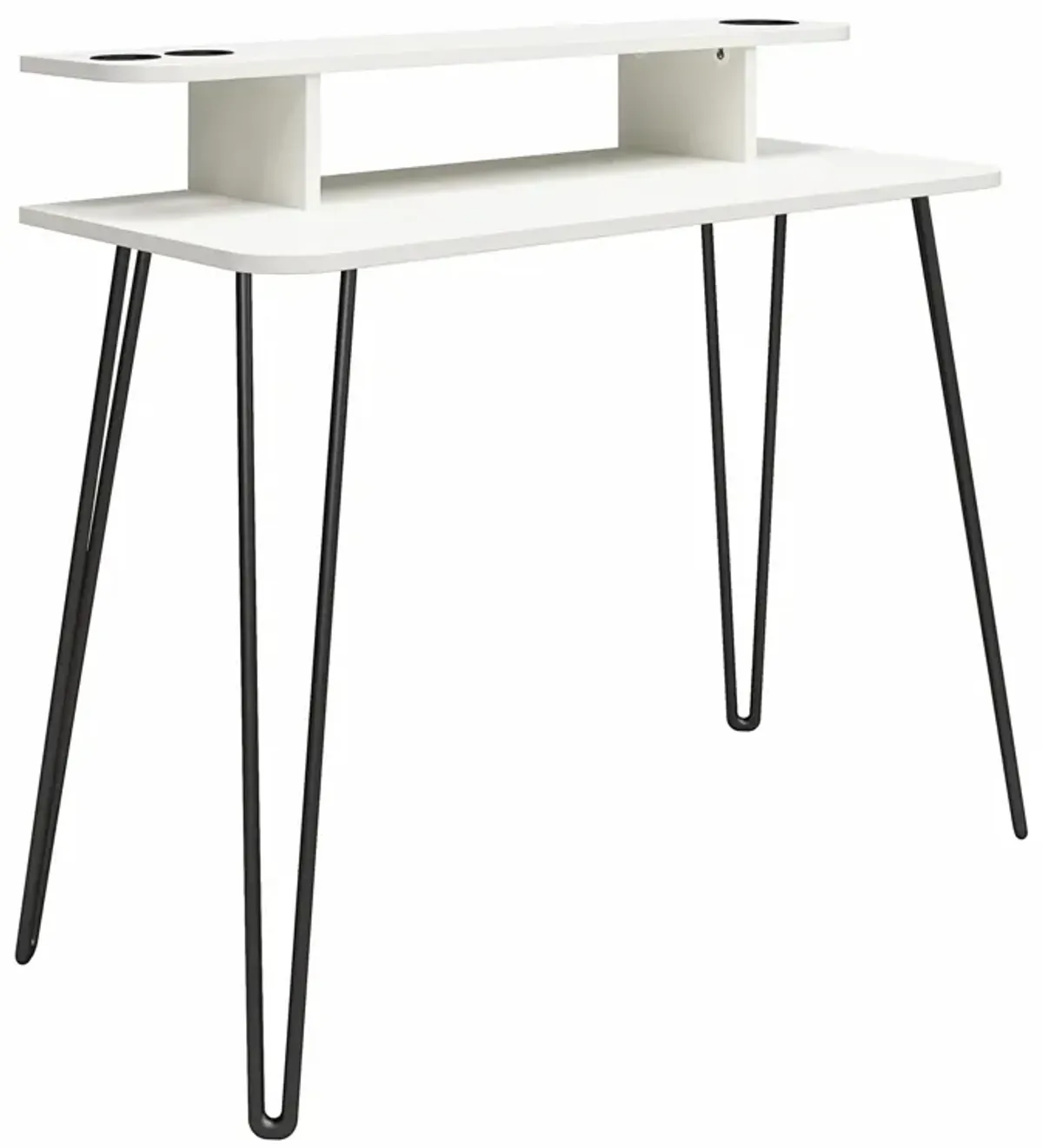 Kimberly At Home 2-Tier Vanity with Metal Hairpin Legs