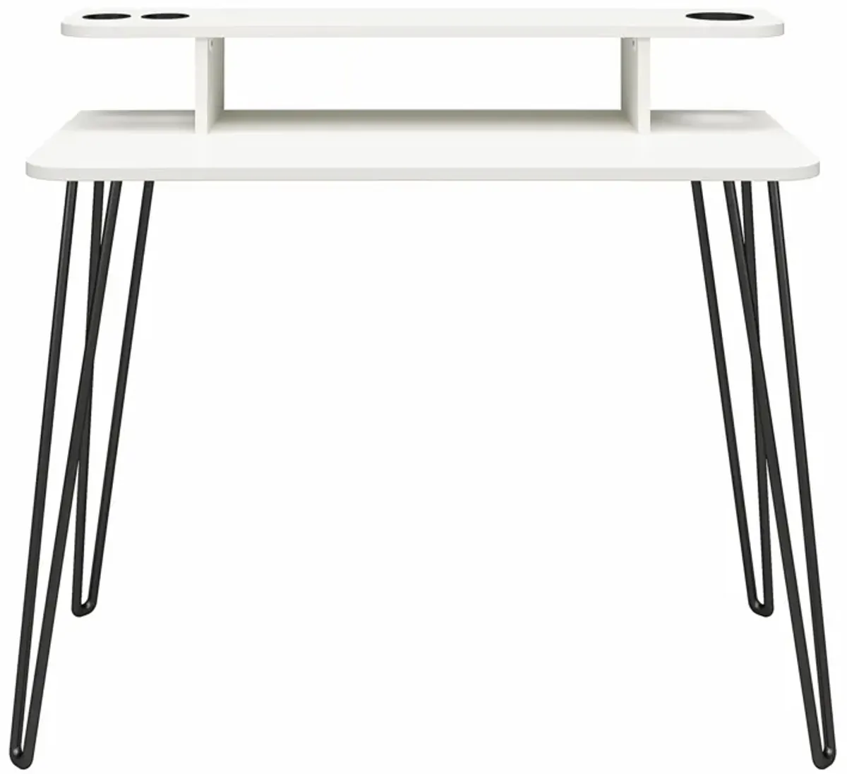 Kimberly At Home 2-Tier Vanity with Metal Hairpin Legs