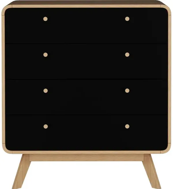 Leva Scandinavian Style 4 Drawer Dresser