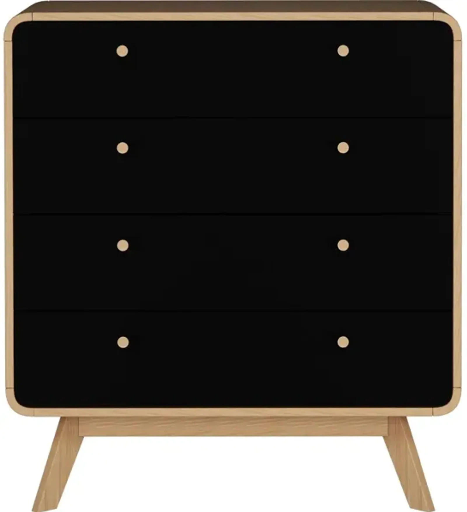 Leva Scandinavian Style 4 Drawer Dresser