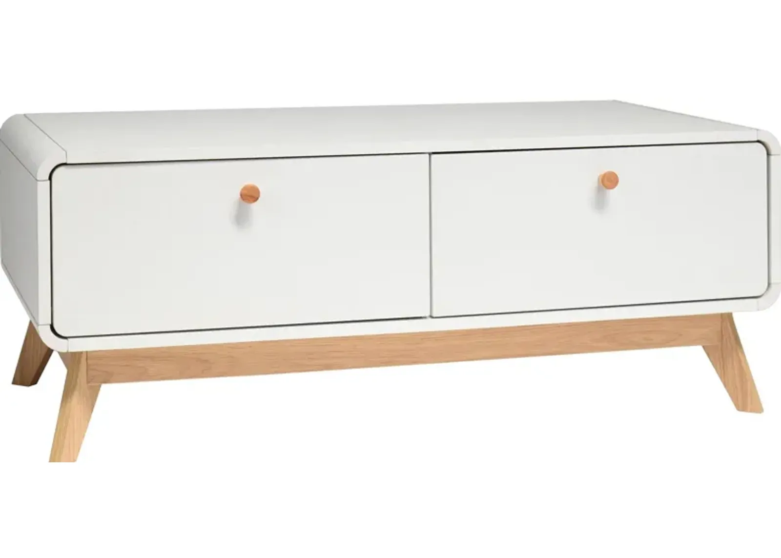 Leva Scandinavian Style TV Stand with 2 Drawers