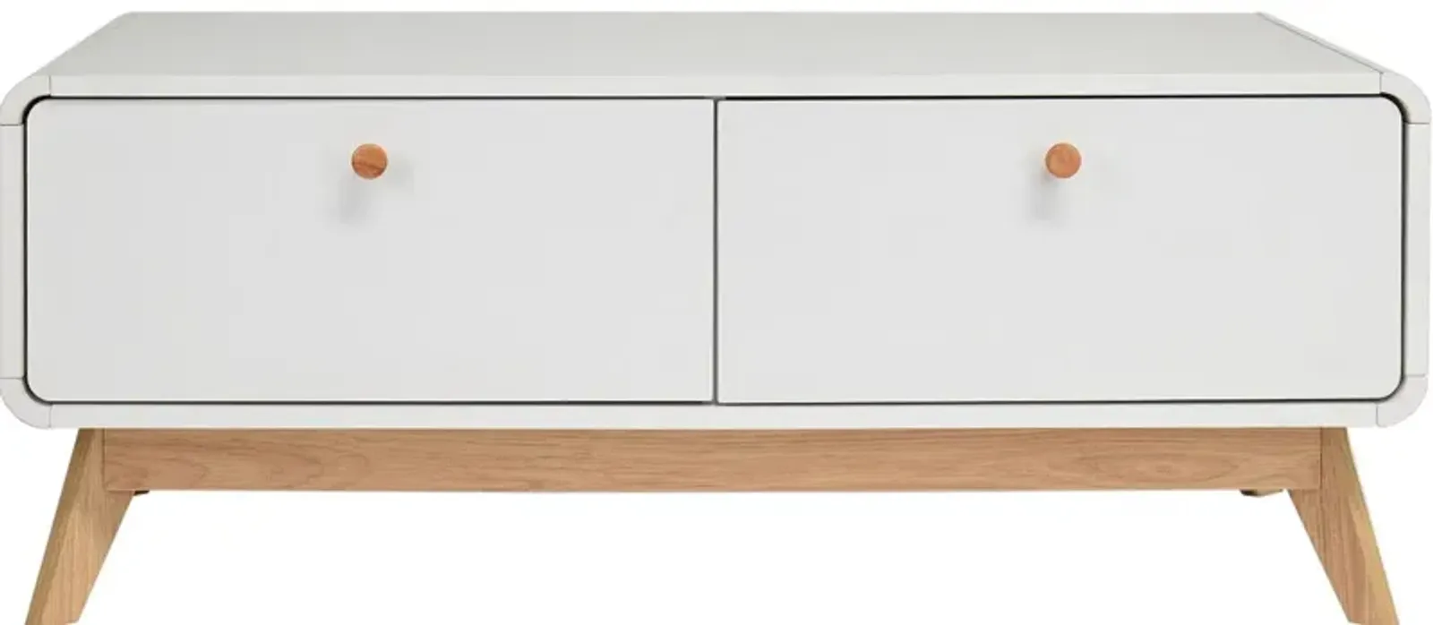 Leva Scandinavian Style TV Stand with 2 Drawers