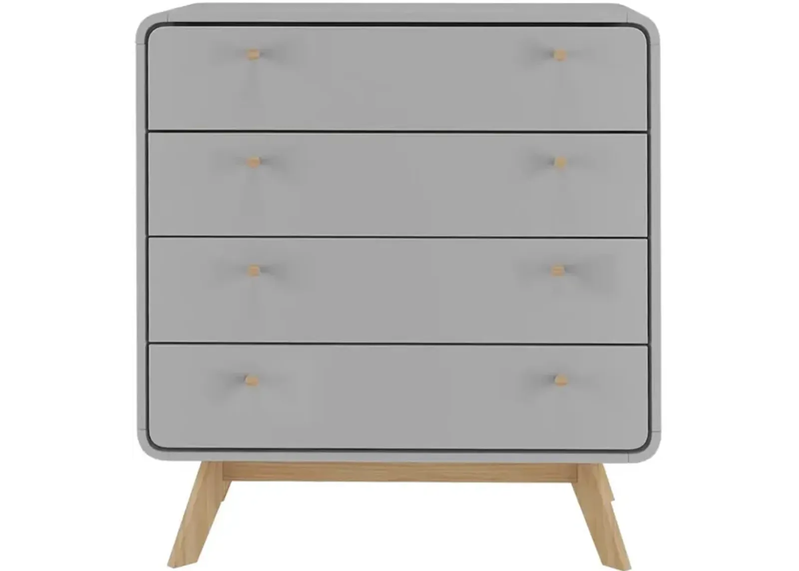 Leva Scandinavian Style 4 Drawer Dresser