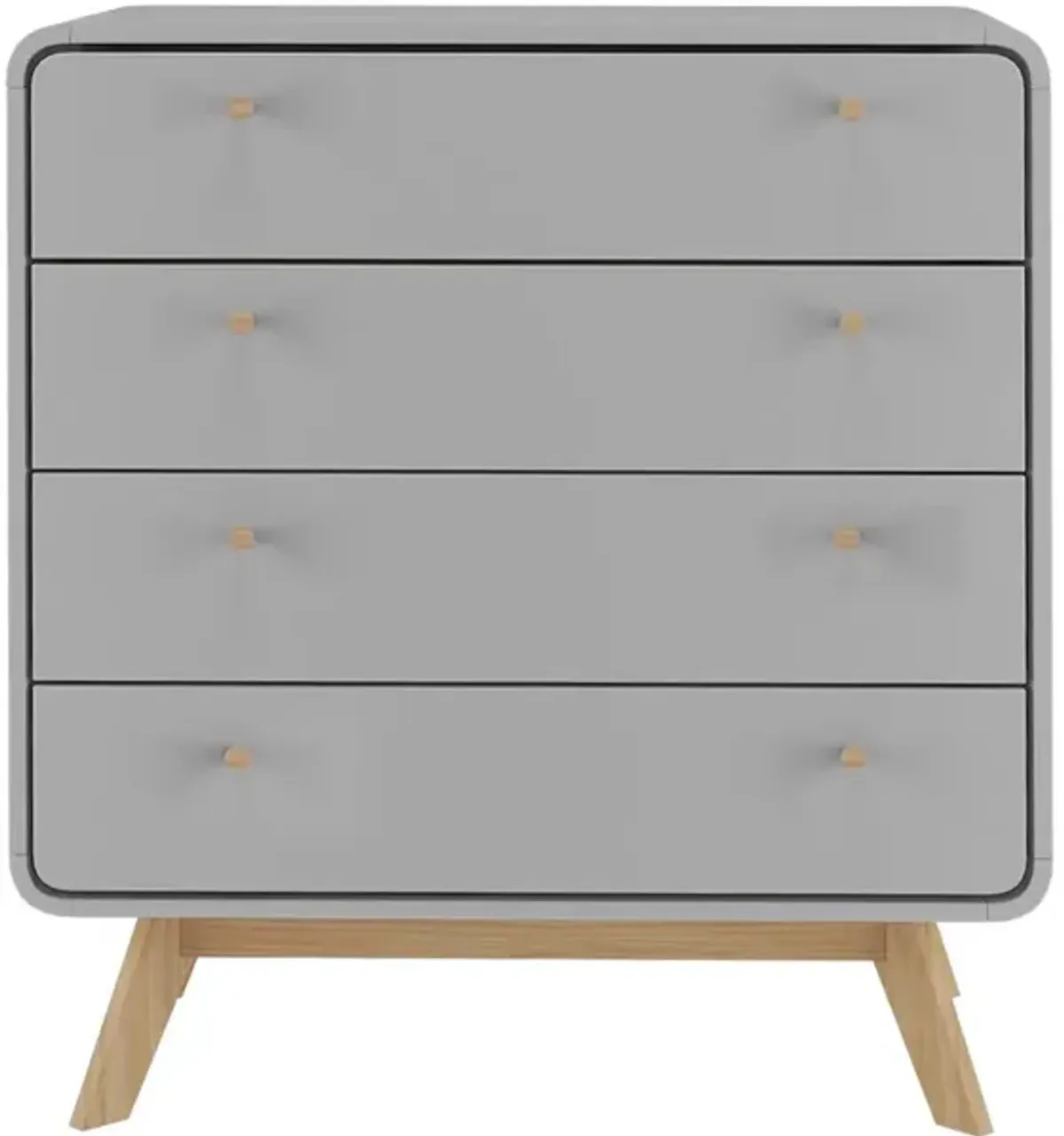 Leva Scandinavian Style 4 Drawer Dresser