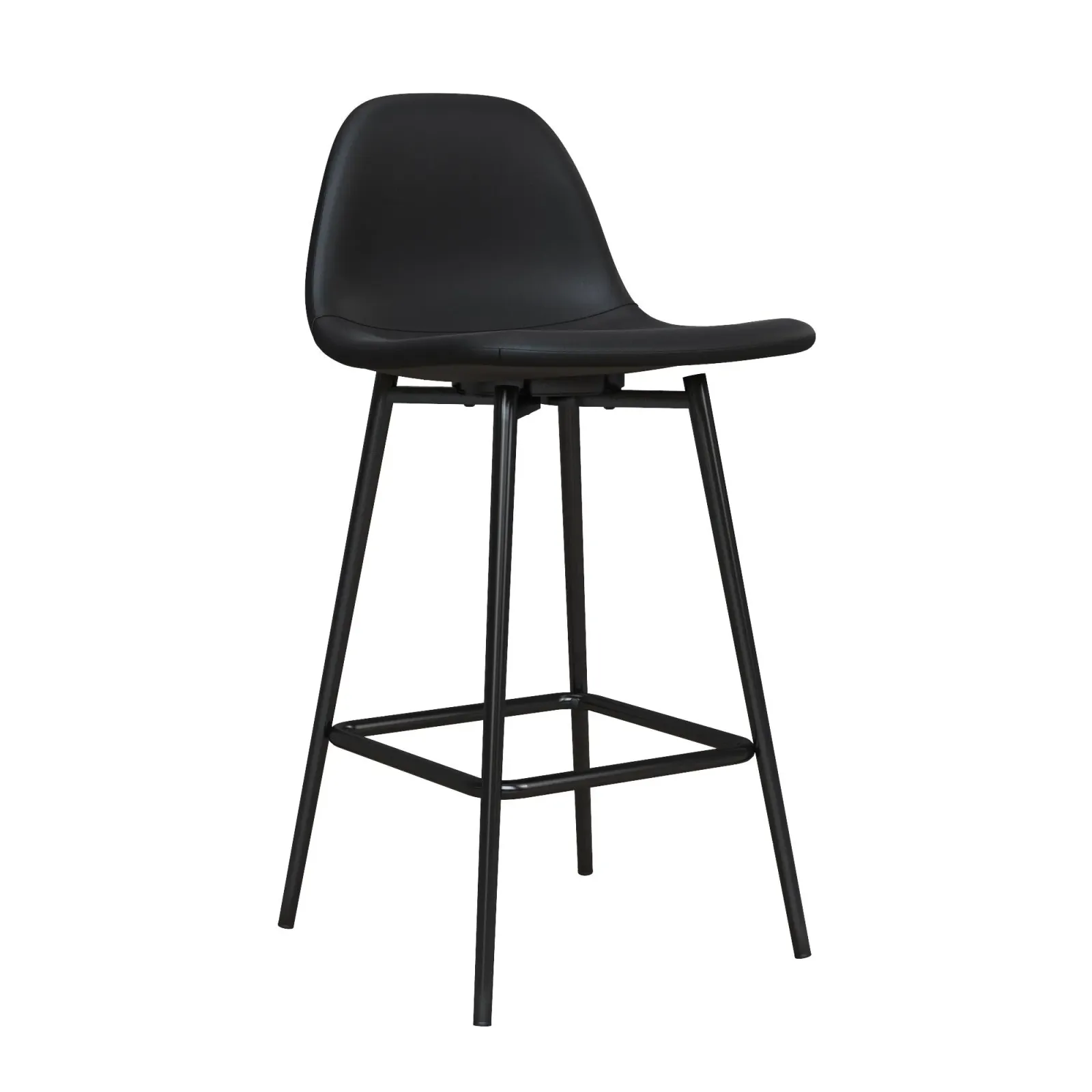 Brandon Upholstered Mid Century Modern Counter Height Bar Stool