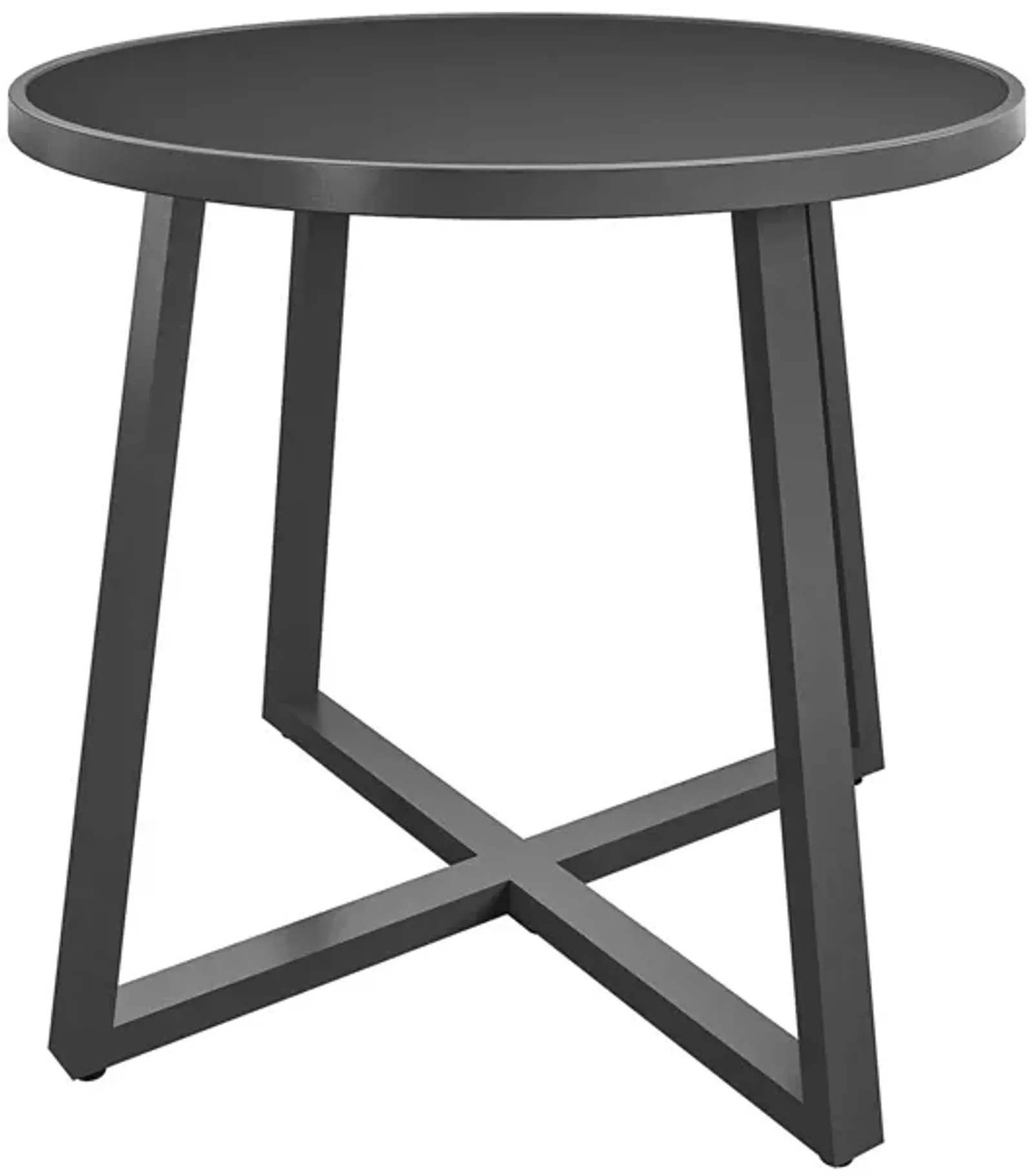 35" Round Indoor or Outdoor Dining Table with Glass Top