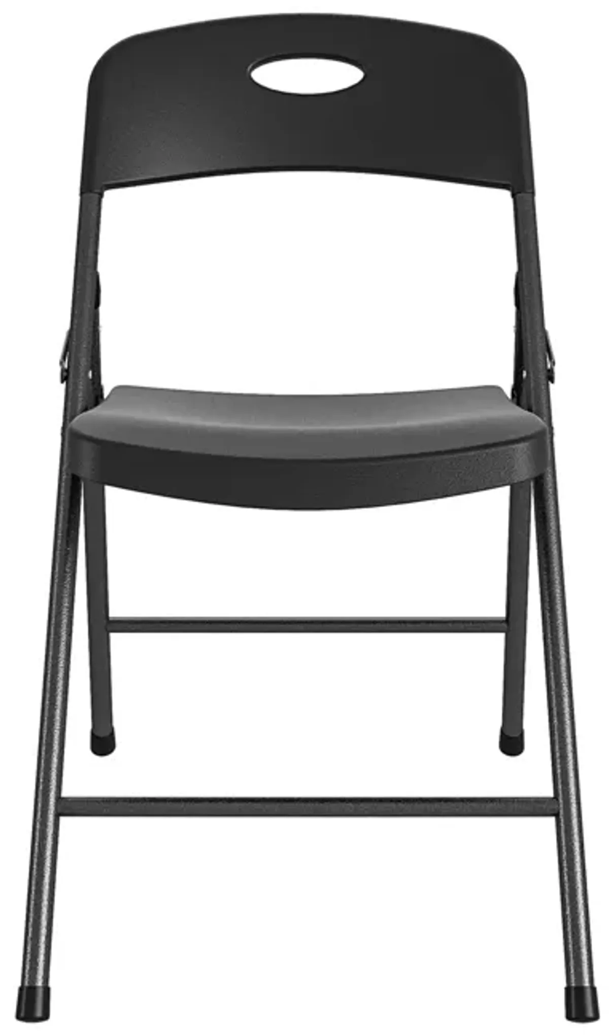 Solid Resin Plastic Folding Chair, Indoor/Outdoor, Double Braced, Set of 4