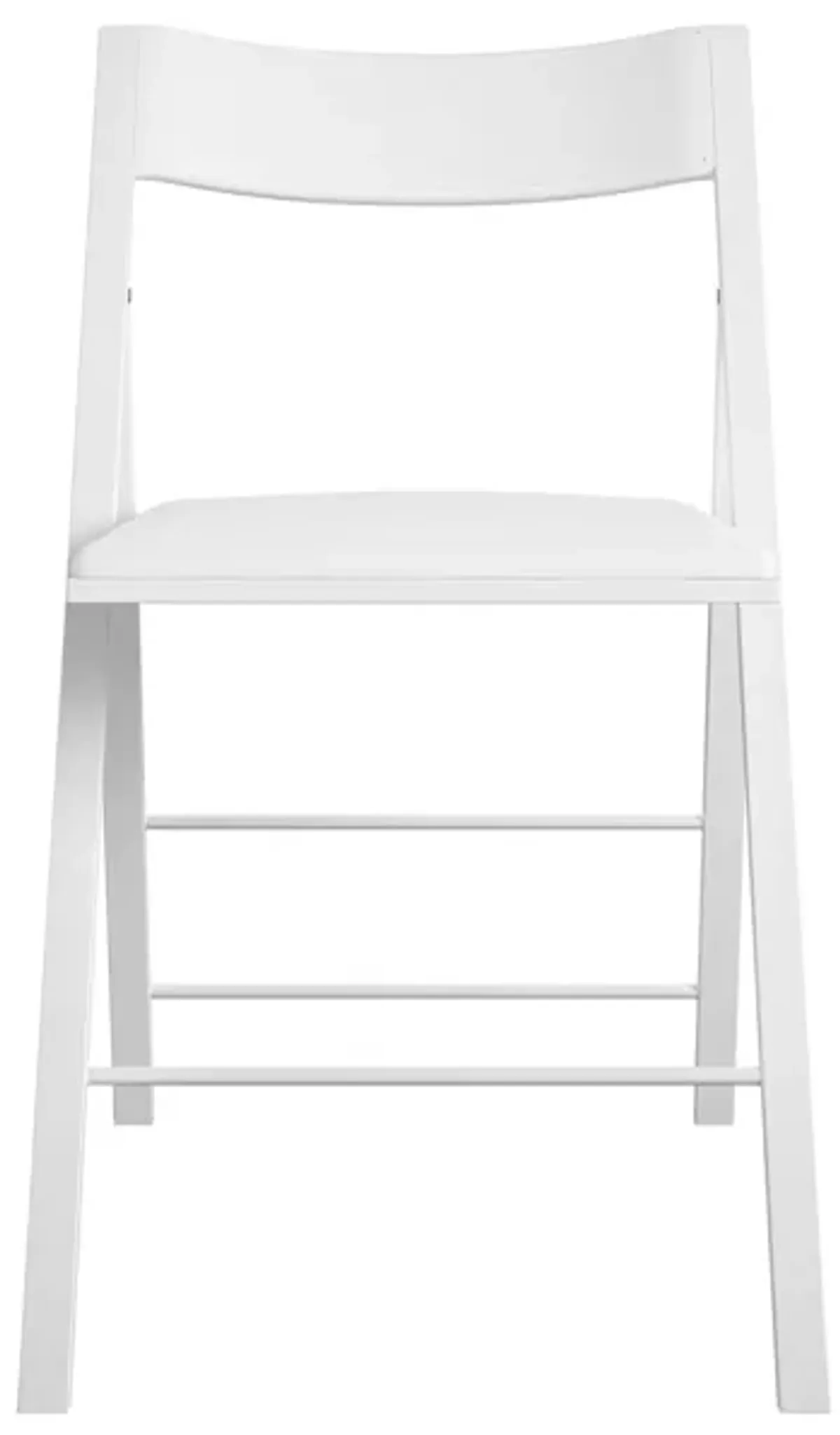 Modern Slim Line Vinyl Padded Folding Chairs, Set of 2