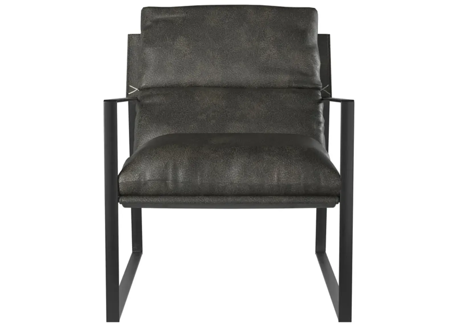 Uptown Varick Faux Leather Accent Chair