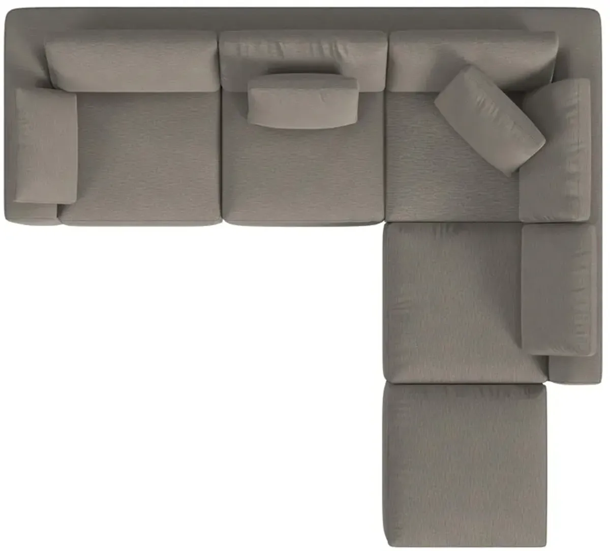 York Modular Pillow Top Plush Ottoman