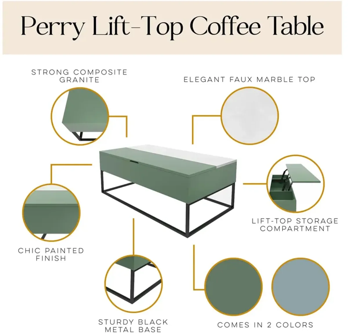 The Village Perry Lift-Top Coffee Table