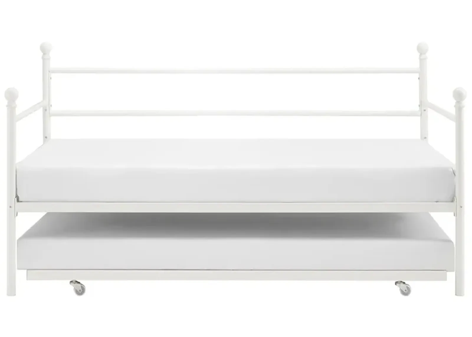 Kyrie Modern Metal Daybed with Trundle