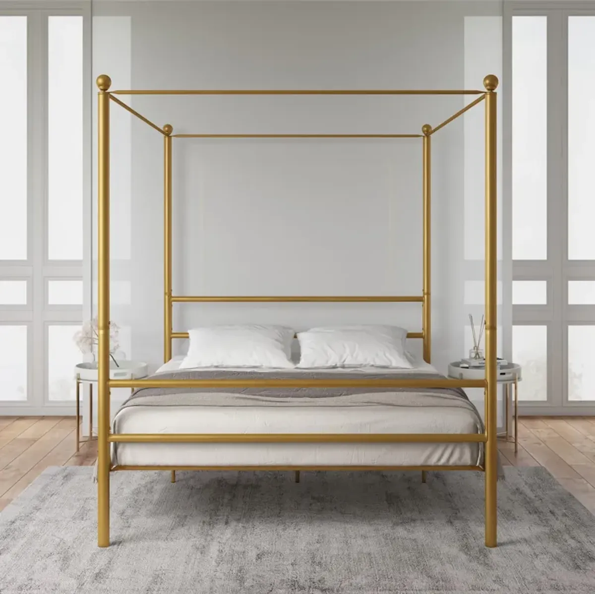 Eden Metal Canopy Bed