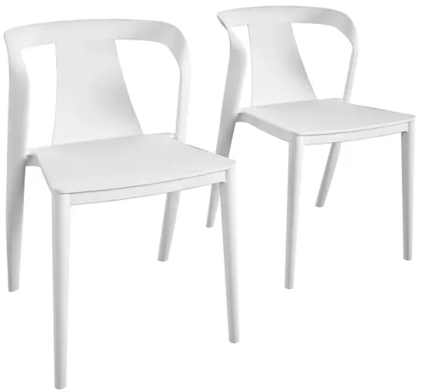 COSCO Curved Arm Dining Chair, Indoor/Outdoor, 2-Pack, Graphite