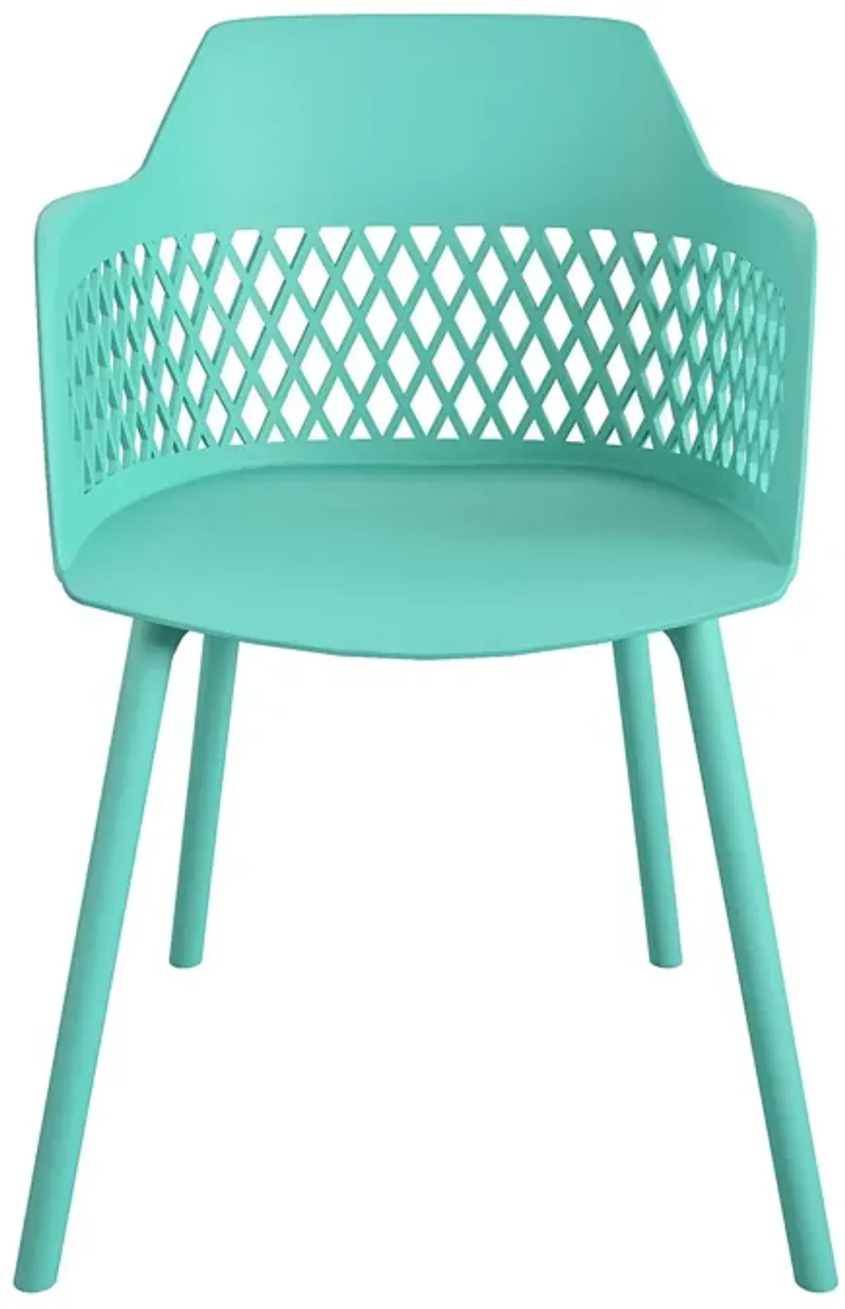 Resin Lattice Dining Chairs, Indoor/Outdoor, 2-Pack