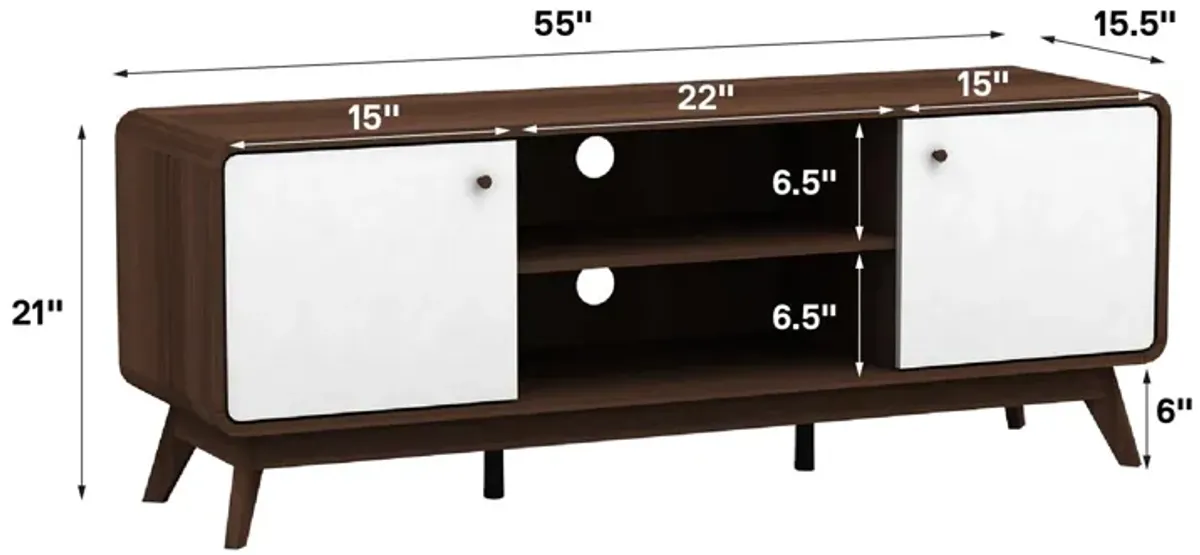 Leva Media Console TV Stand with Storage