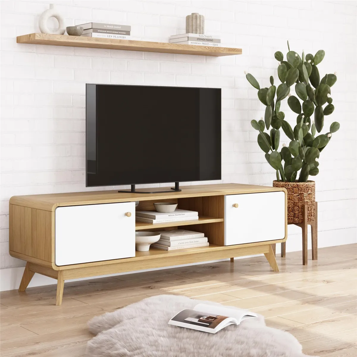 Leva Media Console TV Stand with Storage