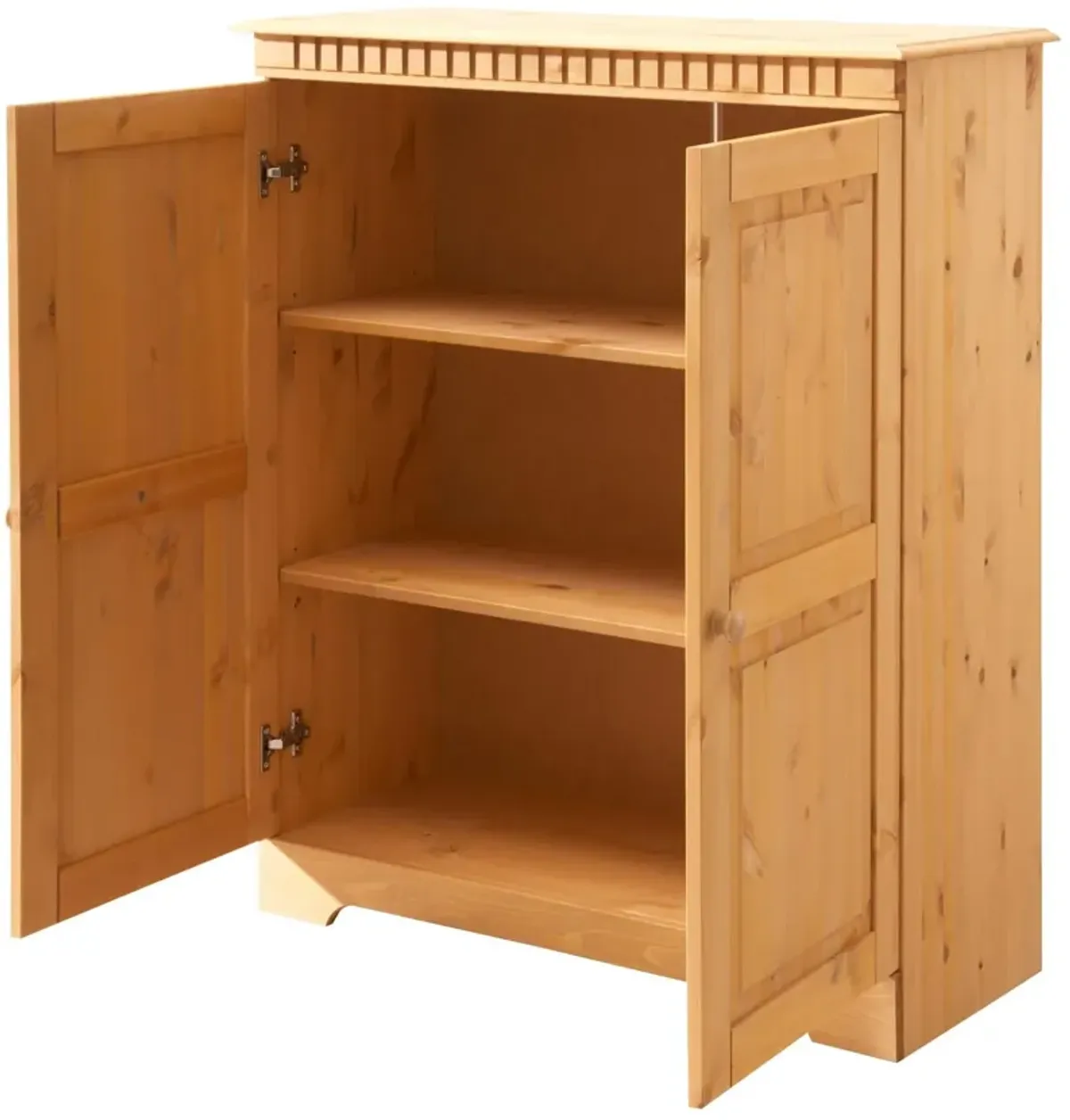 Cubrix Solid Wood 2 Door Closed Storage Cabinet