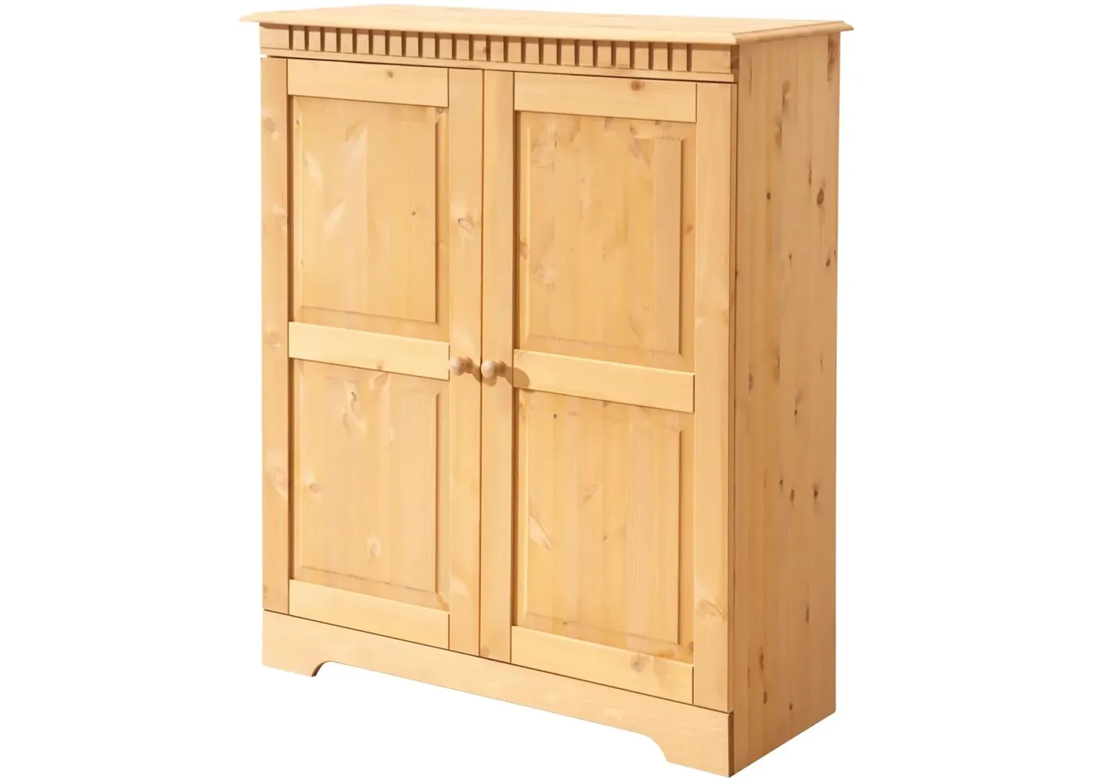 Cubrix Solid Wood 2 Door Closed Storage Cabinet