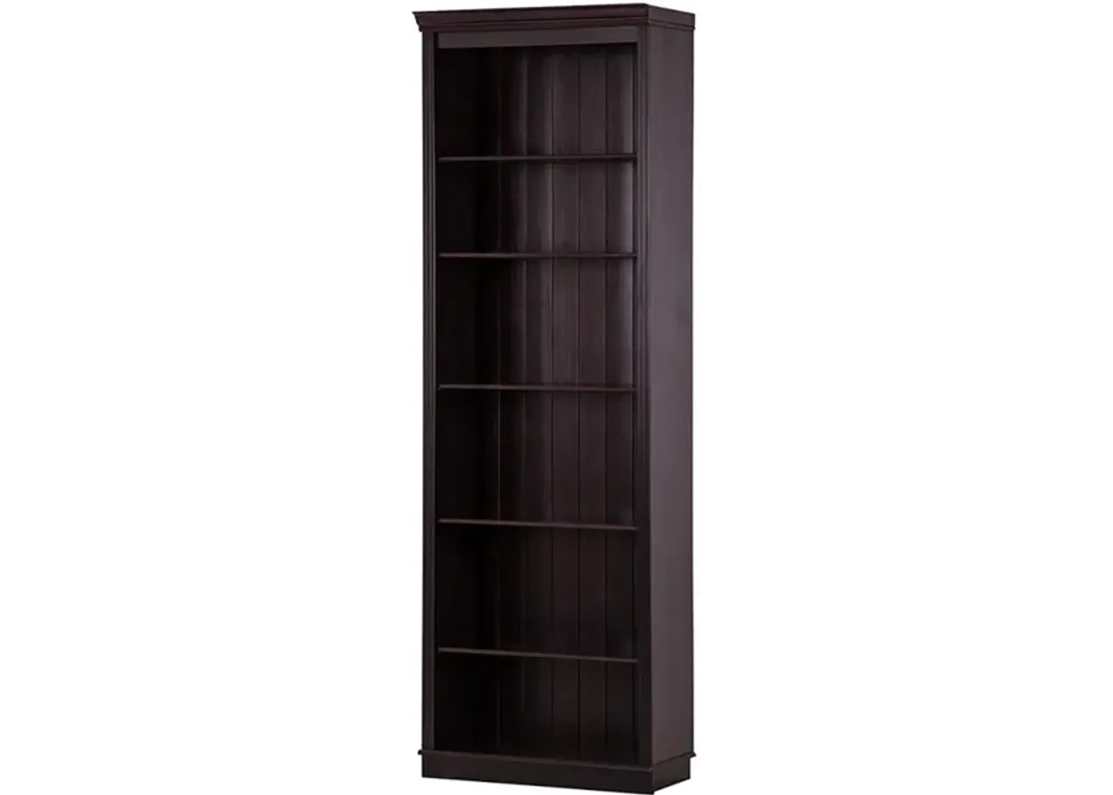 Anita Solid Wood 6 Shelf Open Bookcase