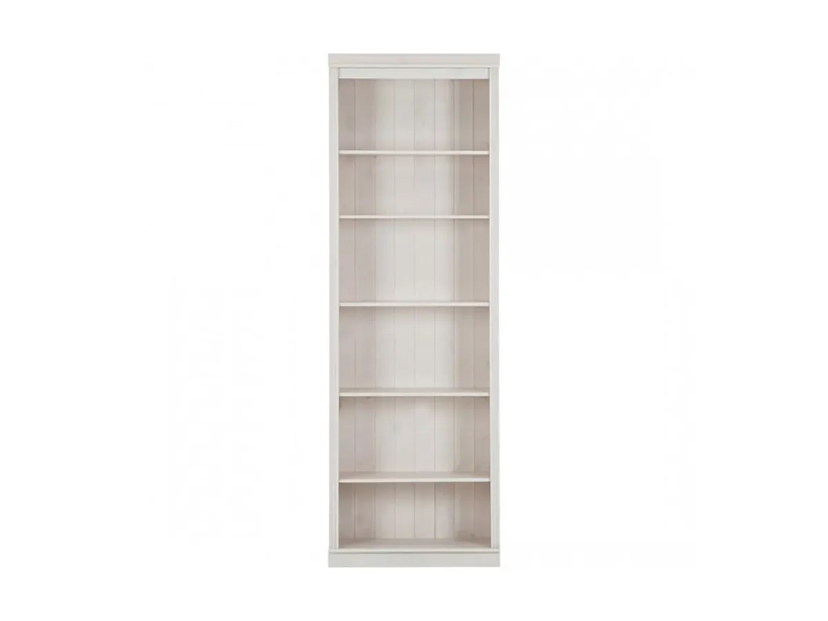 Anita Solid Wood 6 Shelf Open Bookcase