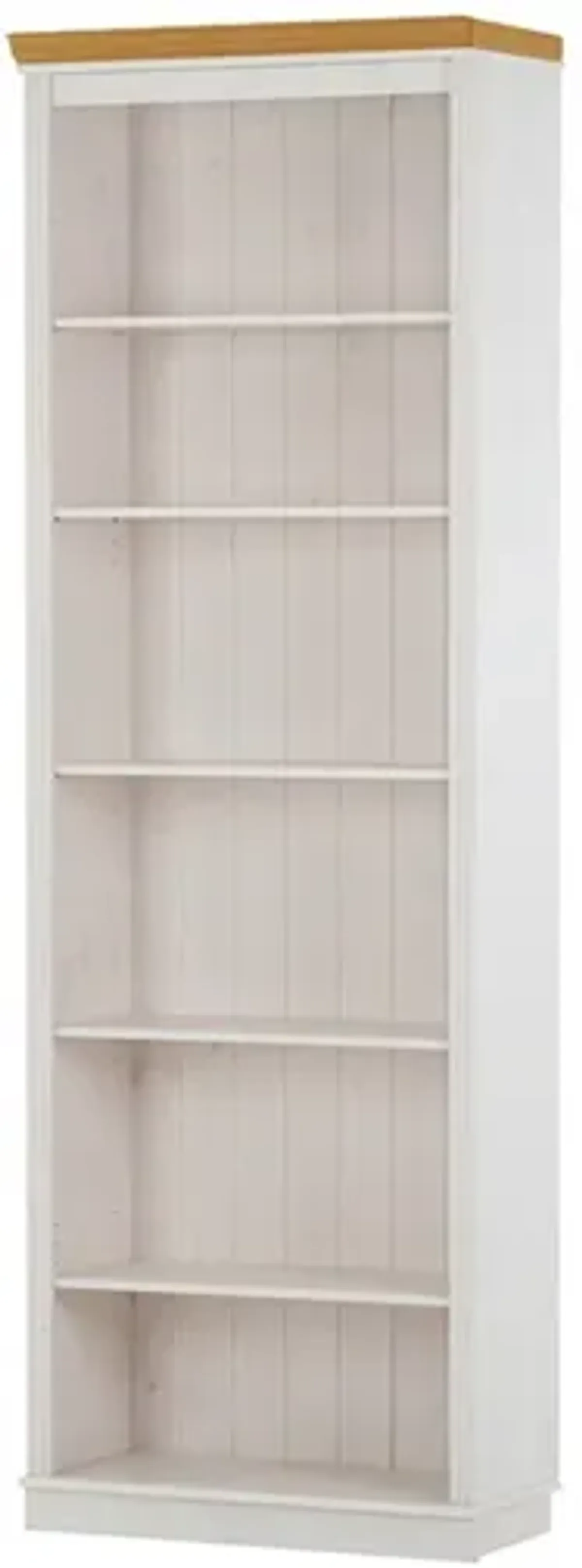 Anita Solid Wood 6 Shelf Open Bookcase