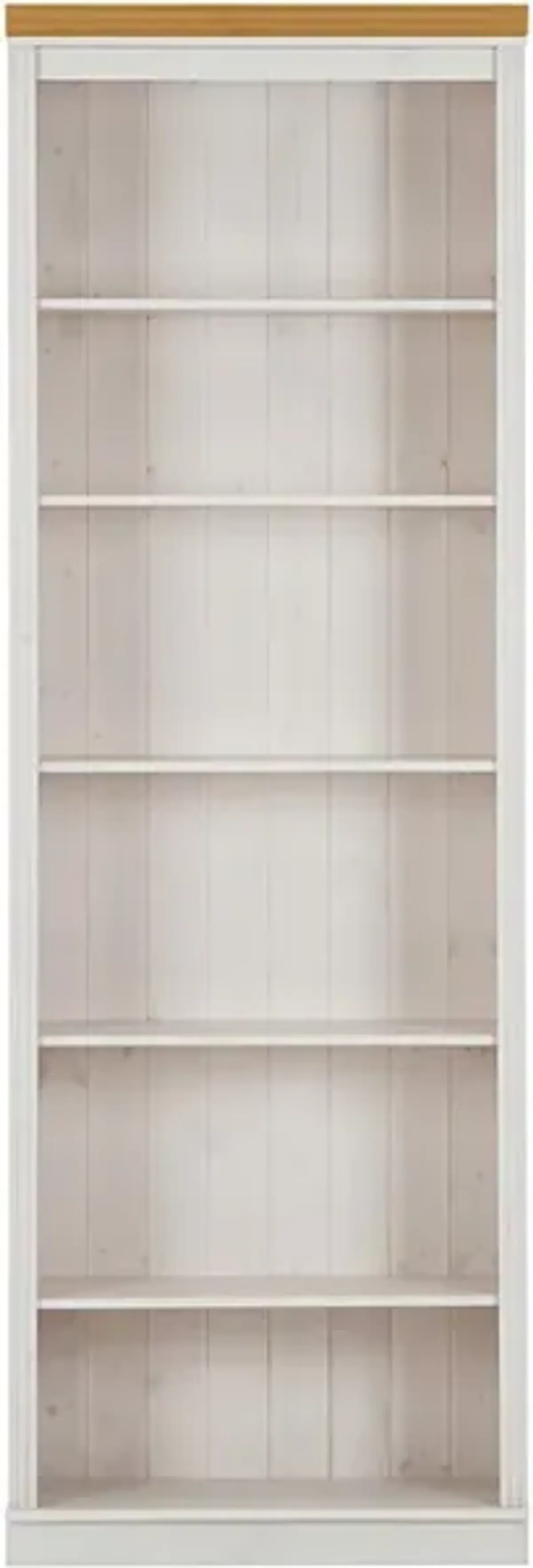 Anita Solid Wood 6 Shelf Open Bookcase