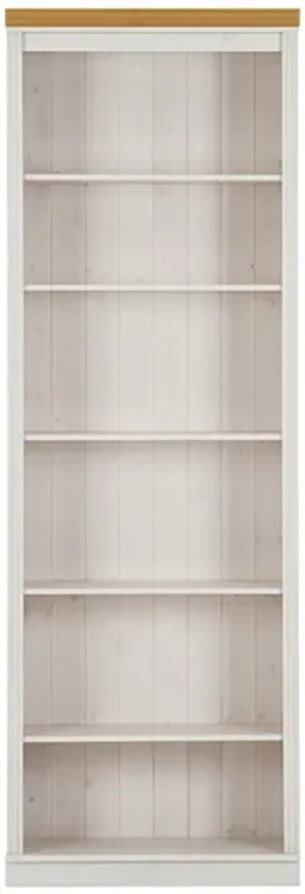 Anita Solid Wood 6 Shelf Open Bookcase