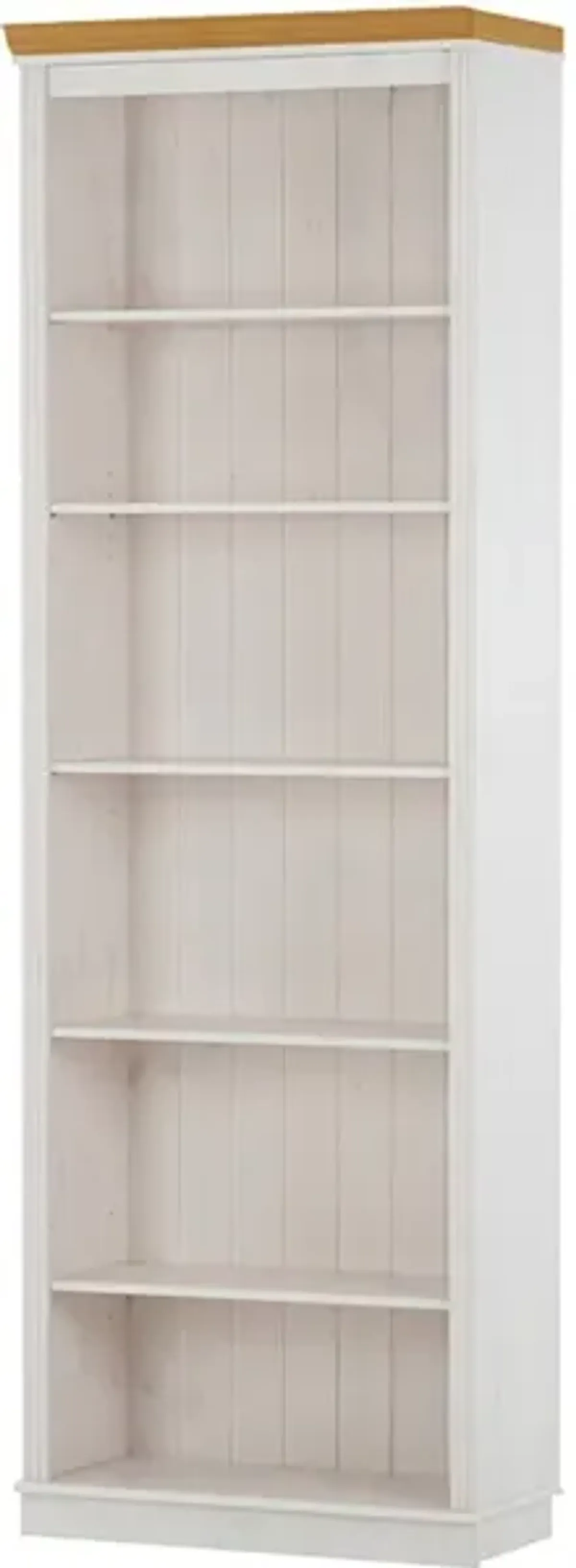 Anita Solid Wood 6 Shelf Open Bookcase