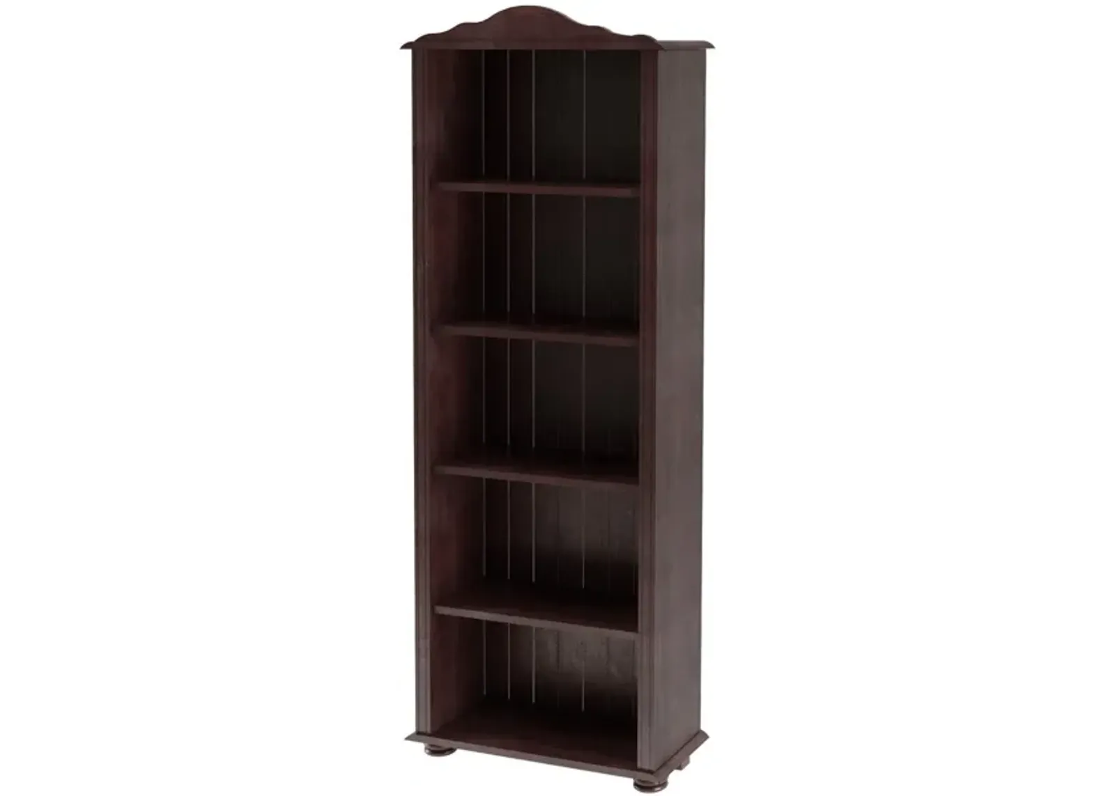 Chester 5 Shelf Wood Open Bookcase with Adjustable Shelves