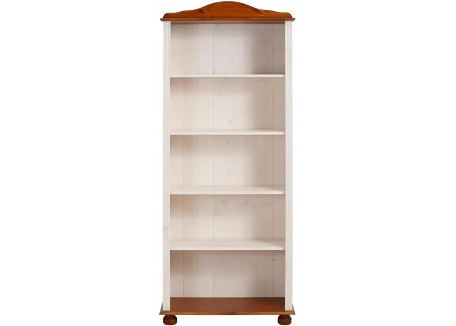 Chester 5 Shelf Wood Open Bookcase with Adjustable Shelves