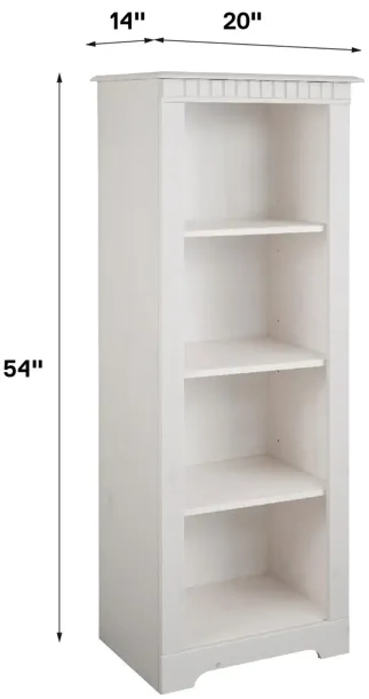 Cubrix 4 Shelf Tall Open Bookcase