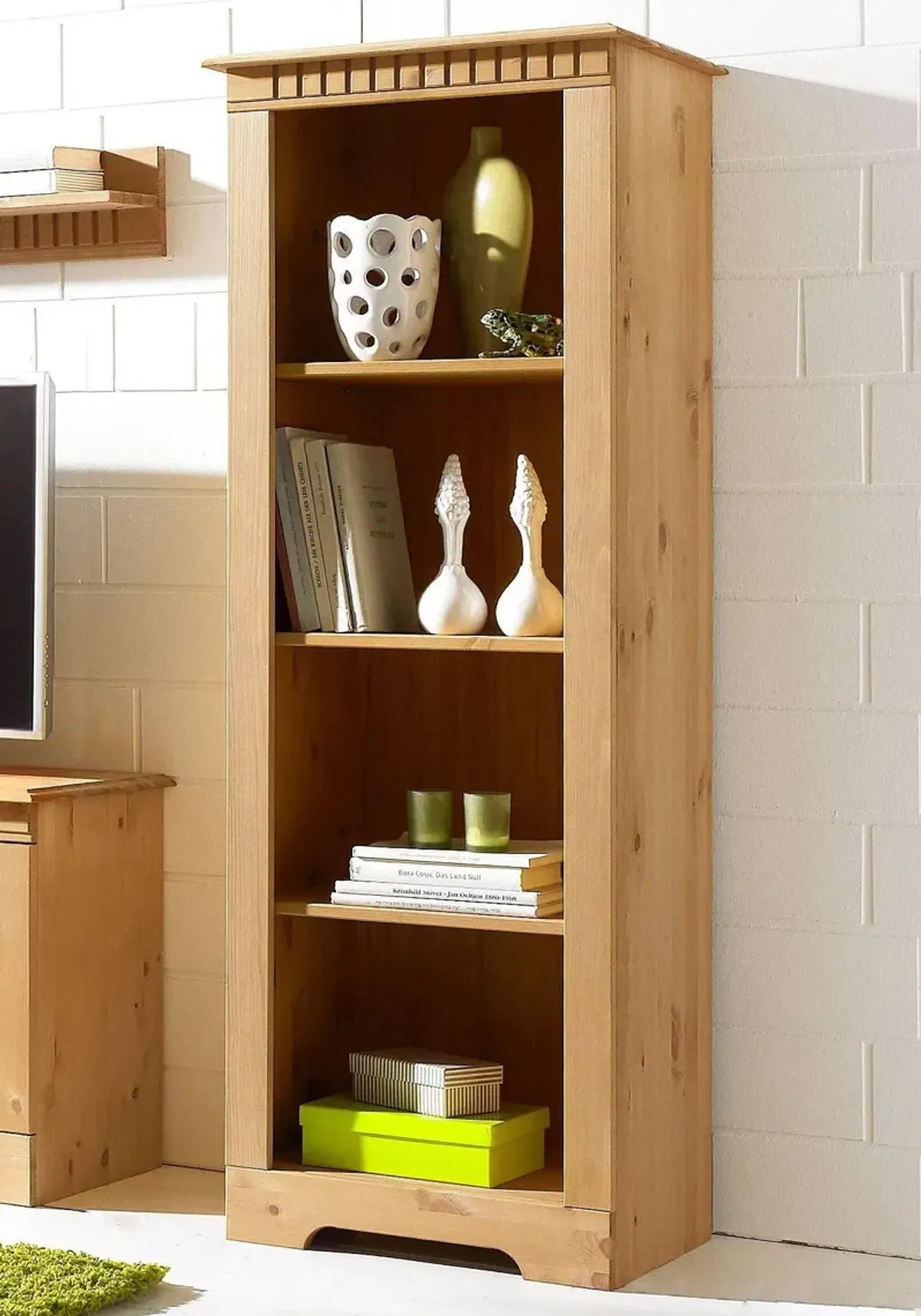 Cubrix 4 Shelf Tall Open Bookcase