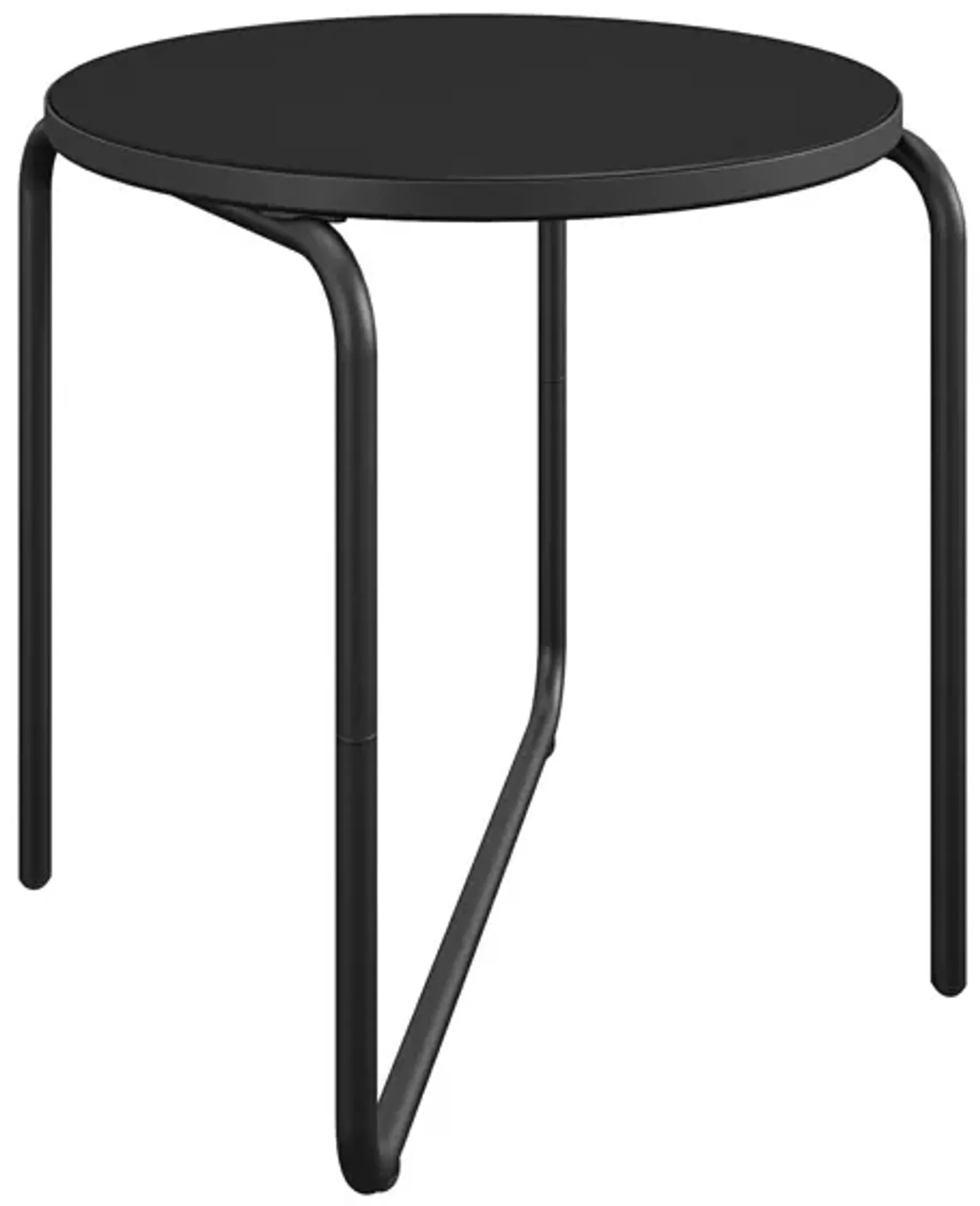 Modern Outdoor/Indoor 18 Inch Round Glass Side Table