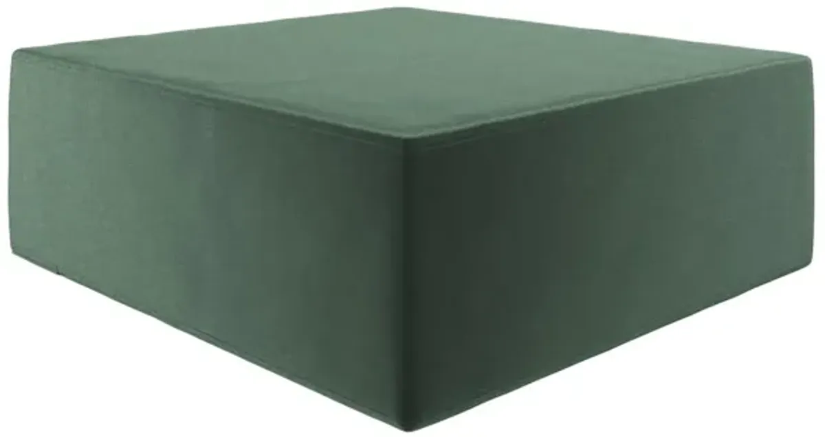 The Flower Ottoman Pouf Comfort Floor Seat and Footrest with Velour Fabric