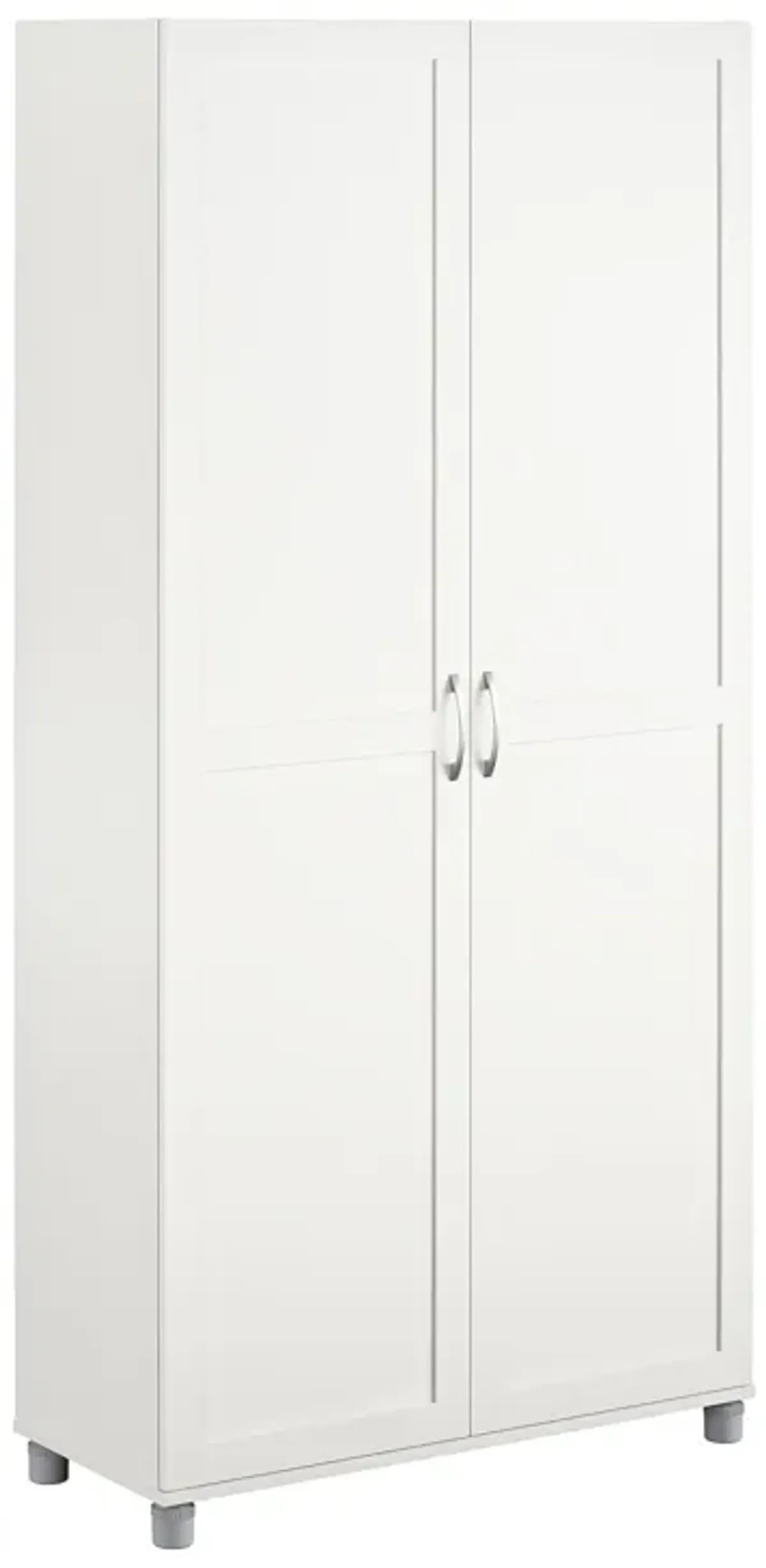 Basin Framed 36 Inch Utility Cabinet with 5 Shelves