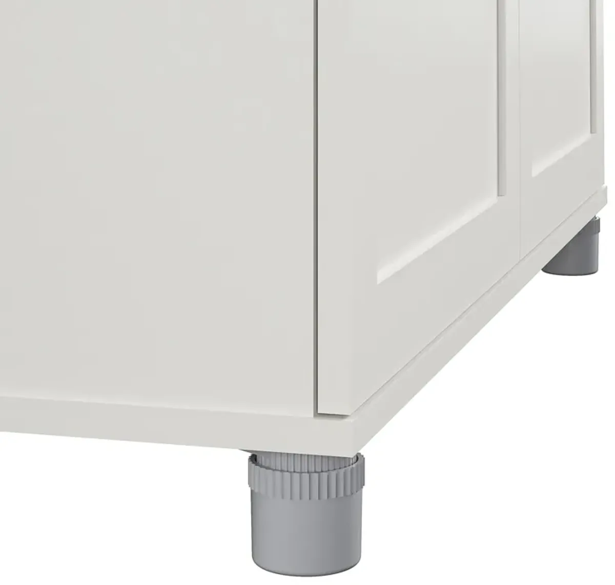 Basin Framed 36 Inch Utility Cabinet with 5 Shelves