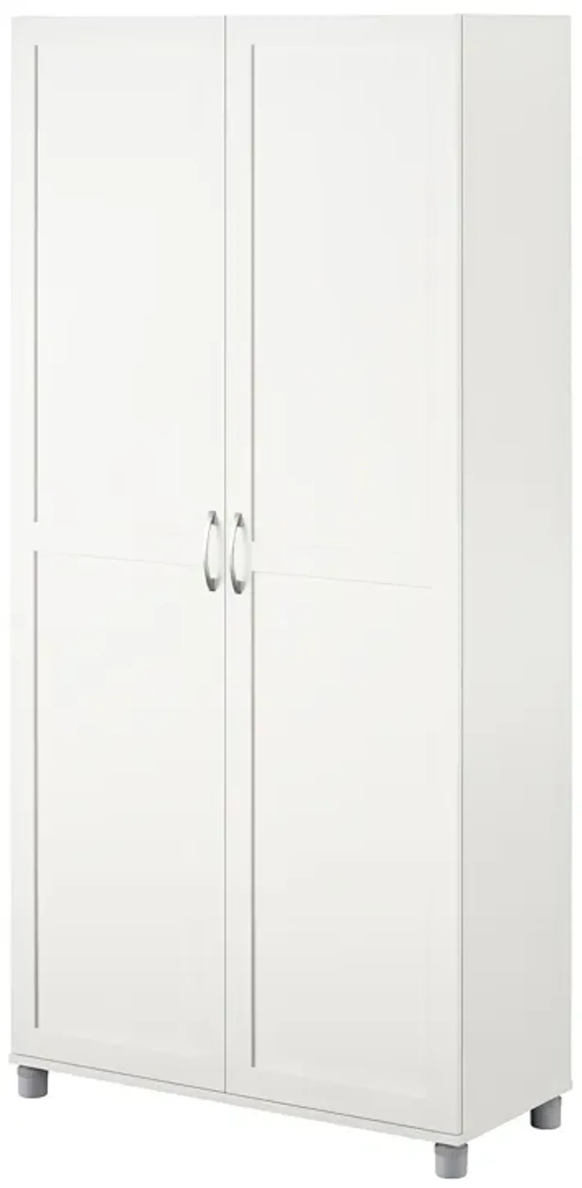 Basin Framed 36 Inch Utility Cabinet with 5 Shelves