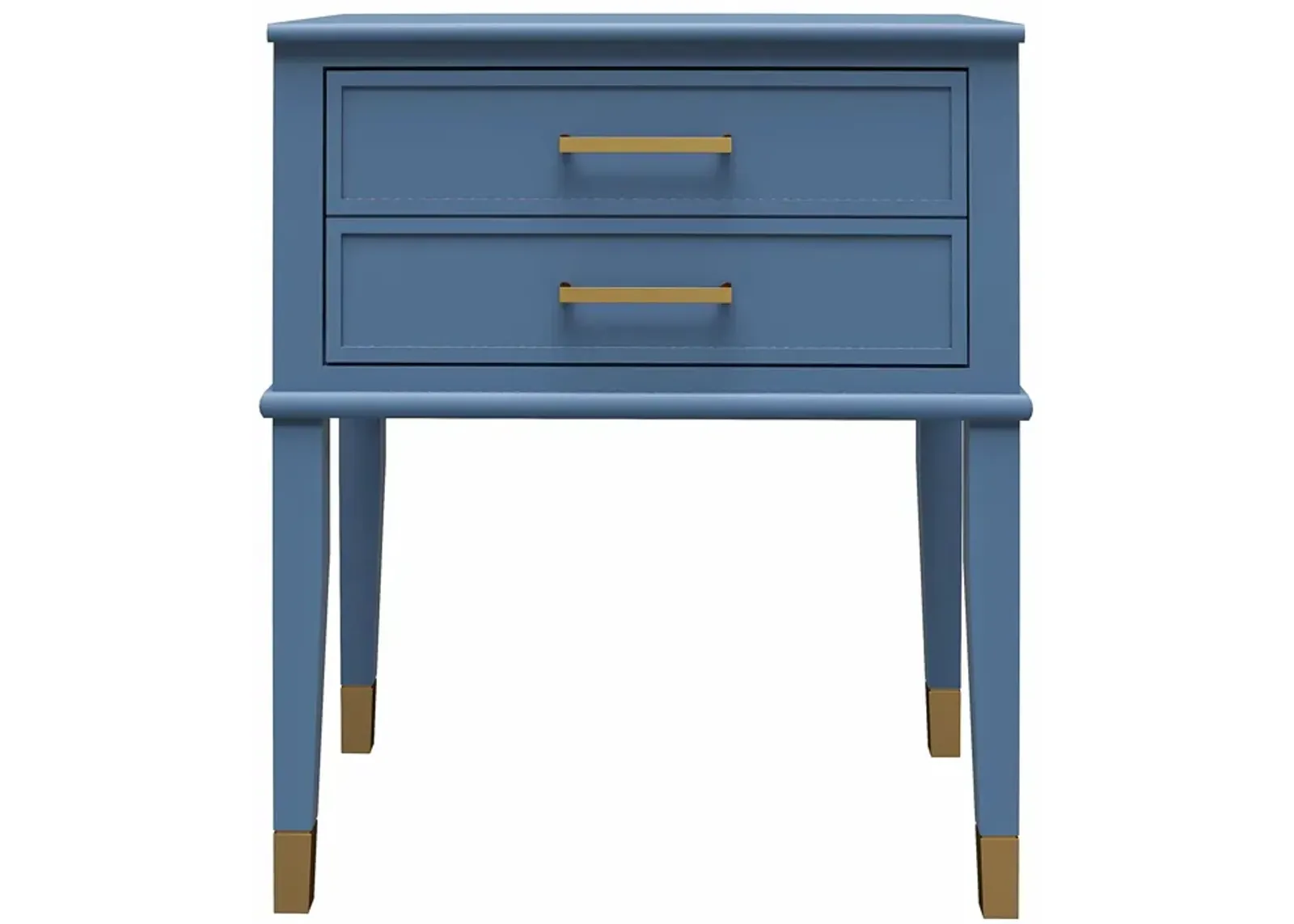 Westerleigh 2 Drawer Nightstand with Gold Accents