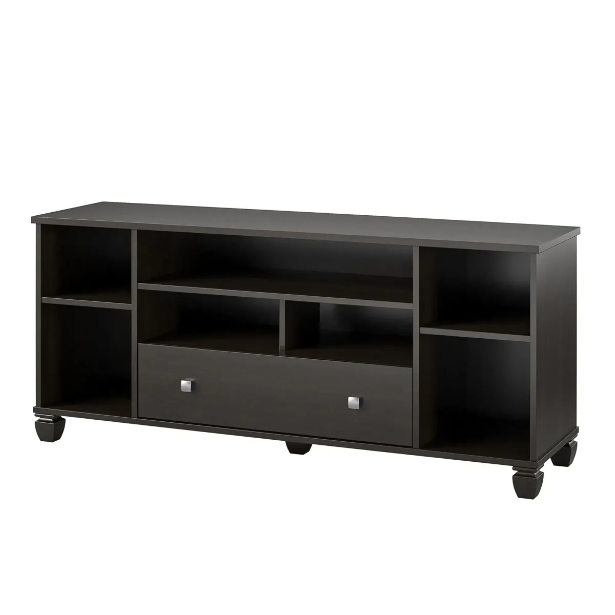 Brett TV Stand for TVs up to 64" with 7 Open Shelves and 1 Drawer