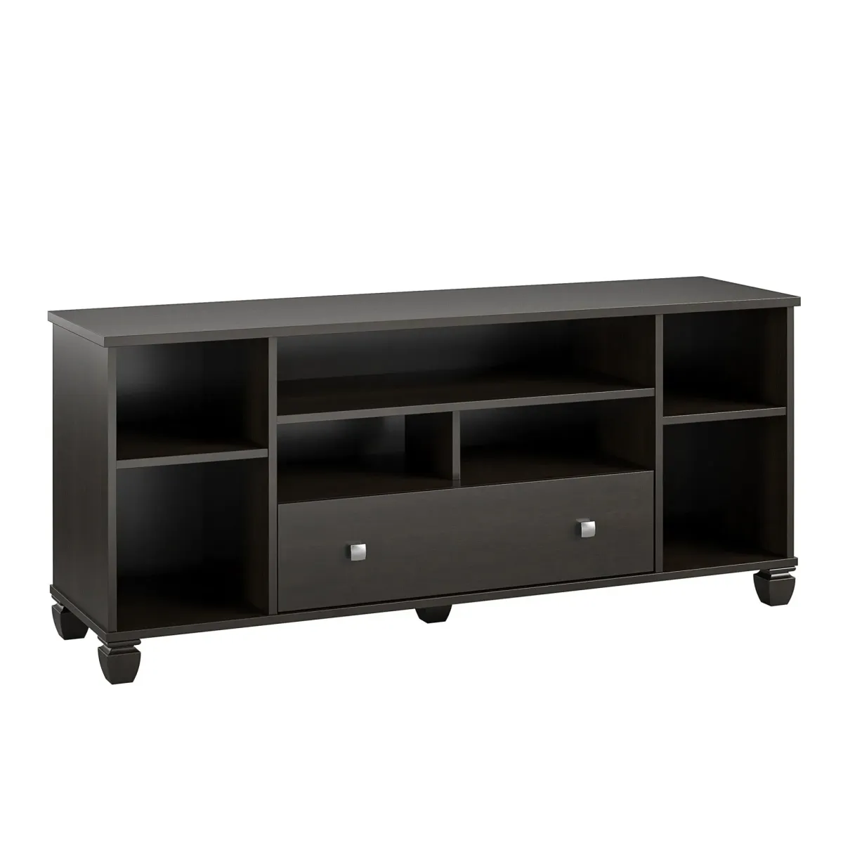 Brett TV Stand for TVs up to 64" with 7 Open Shelves and 1 Drawer