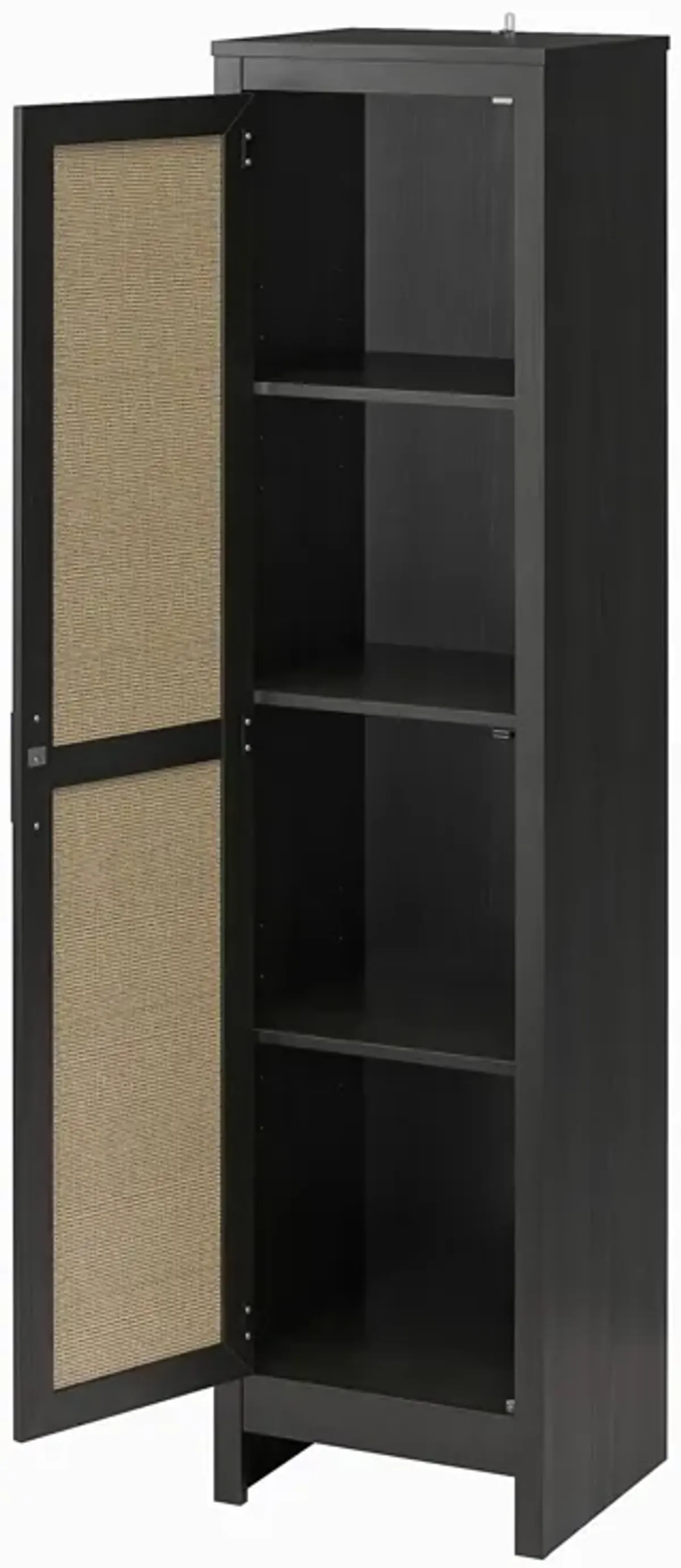 Amberly Tall 1 Door Cabinet with 4 Shelves