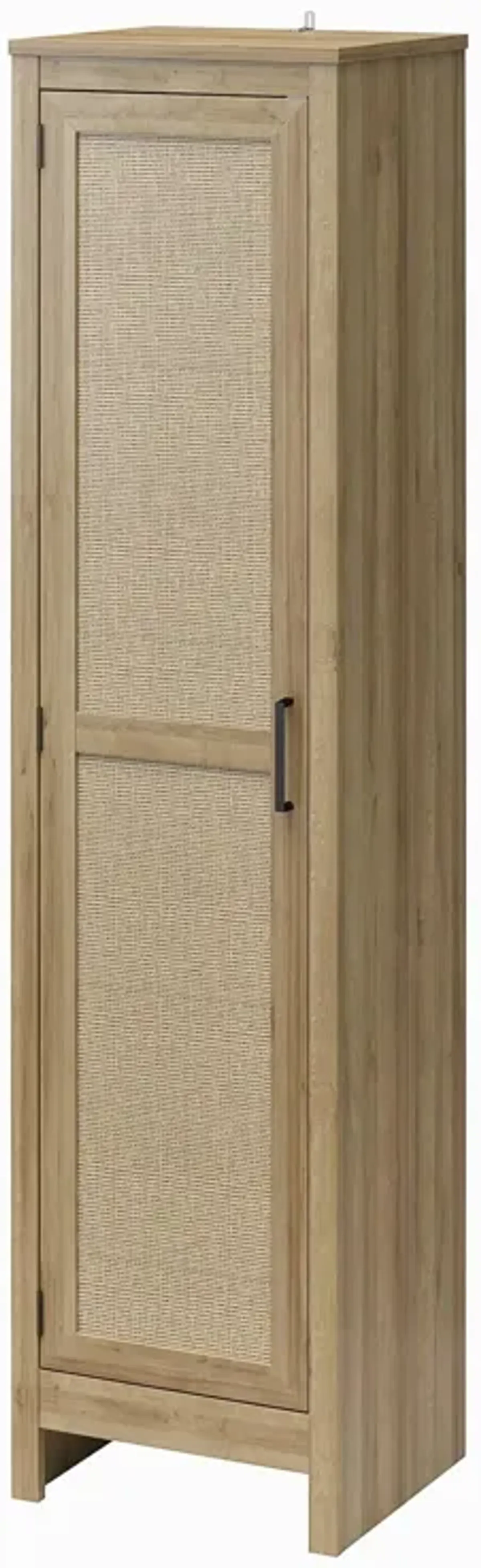 Amberly Tall 1 Door Cabinet with 4 Shelves