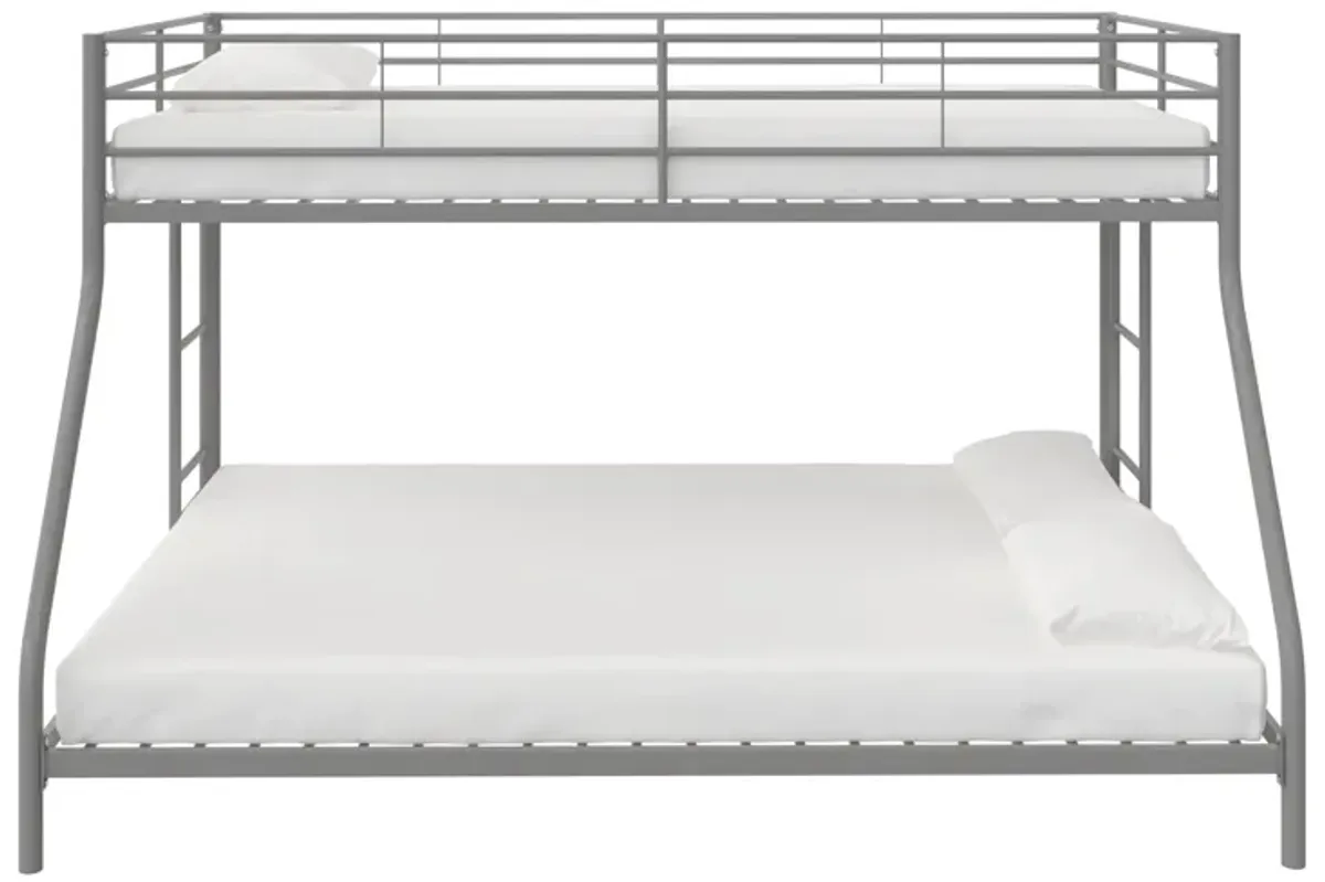 Small Space Junior Twin over Full Metal Bunk Bed