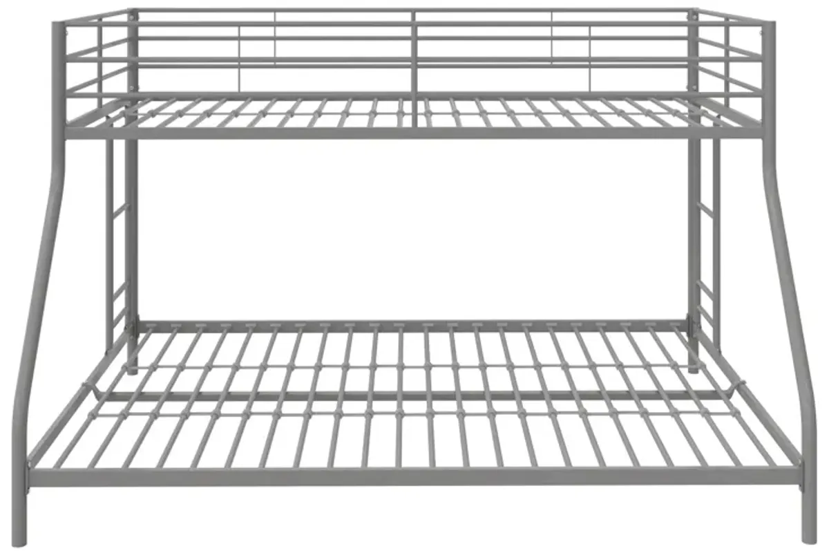 Small Space Junior Twin over Full Metal Bunk Bed