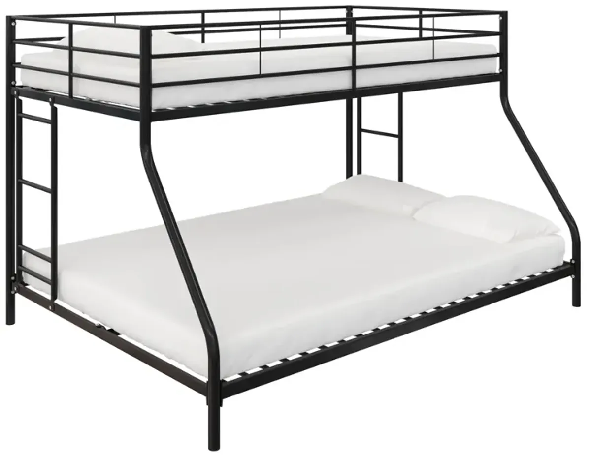 Small Space Junior Twin over Full Metal Bunk Bed